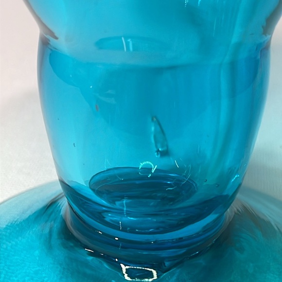 Bischoff Glass Blue Jack in the Pulpit Vase Art Glass - Picture 5 of 5